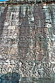 Angkor Thom - Bayon temple, bas-reliefs of the third enclosure, south wall 